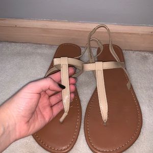 Tan sandals